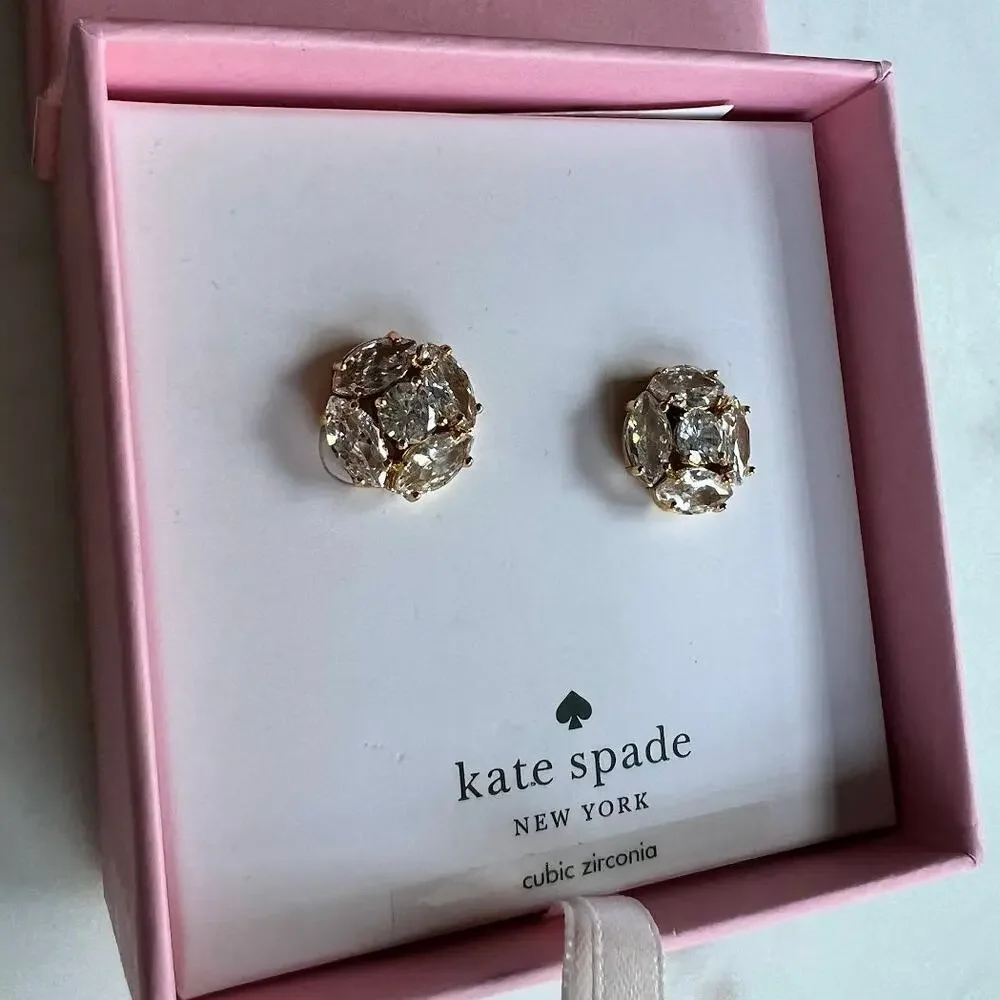 Kate Spade New York Marquise Gold Cluster Studs
